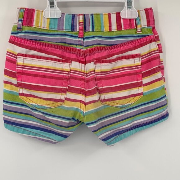 est. 1989 PLACE Multi Color Striped Cotton Girl's Shorts with Pockets Size 8 - Picture 5 of 5